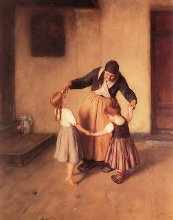 Grandmother Dancing Painting