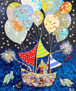 Flying Ship With Balloons