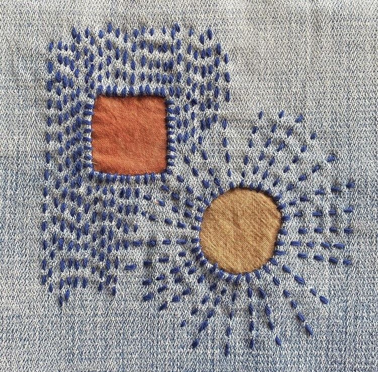 Embroidered Textile Stitches