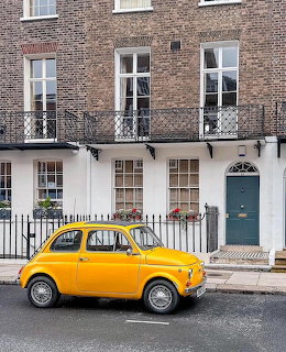 Yellow Vintage Car
