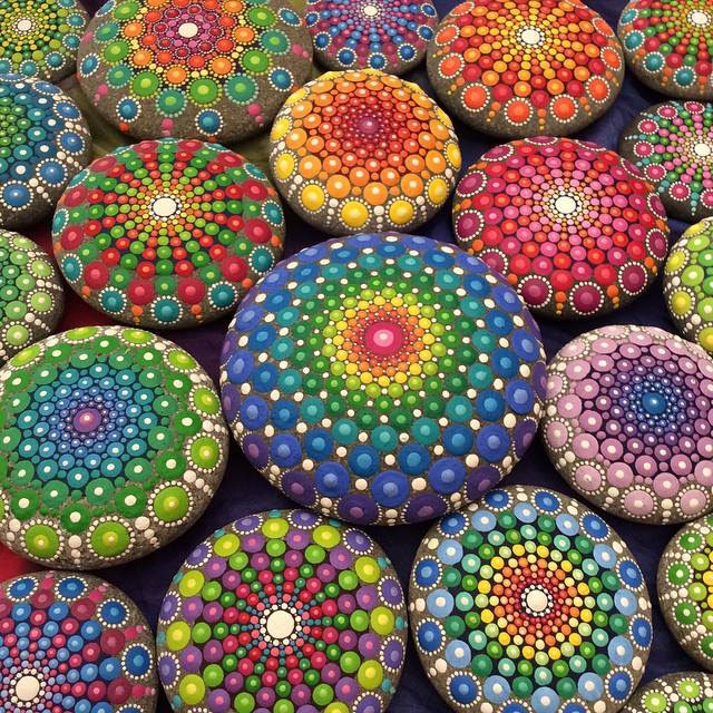 Painted Mandala Rocks