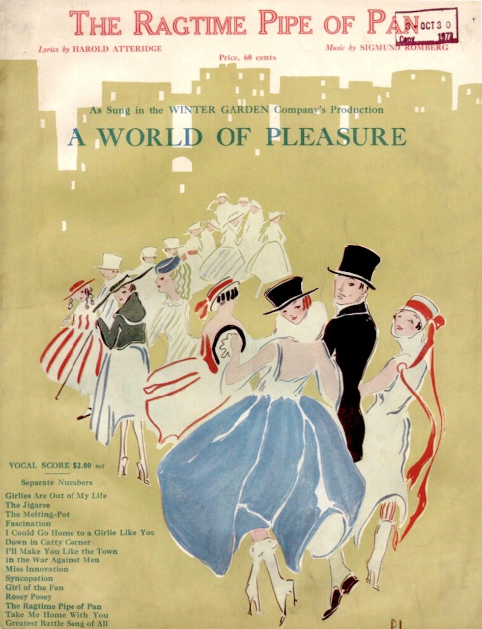 Ragtime Pipe of Pan Sheet Music