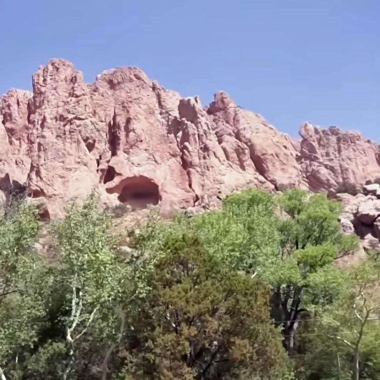 Desert Red Rock Cliffs