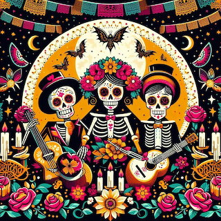 Skeleton Mariachi Trio