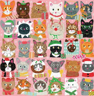 Christmas Cat Collage