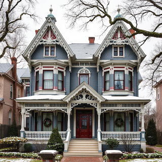Victorian House Winter