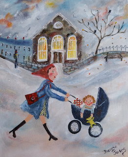 Woman with Stroller