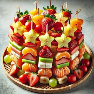 Fruit Cake with Star Decorations