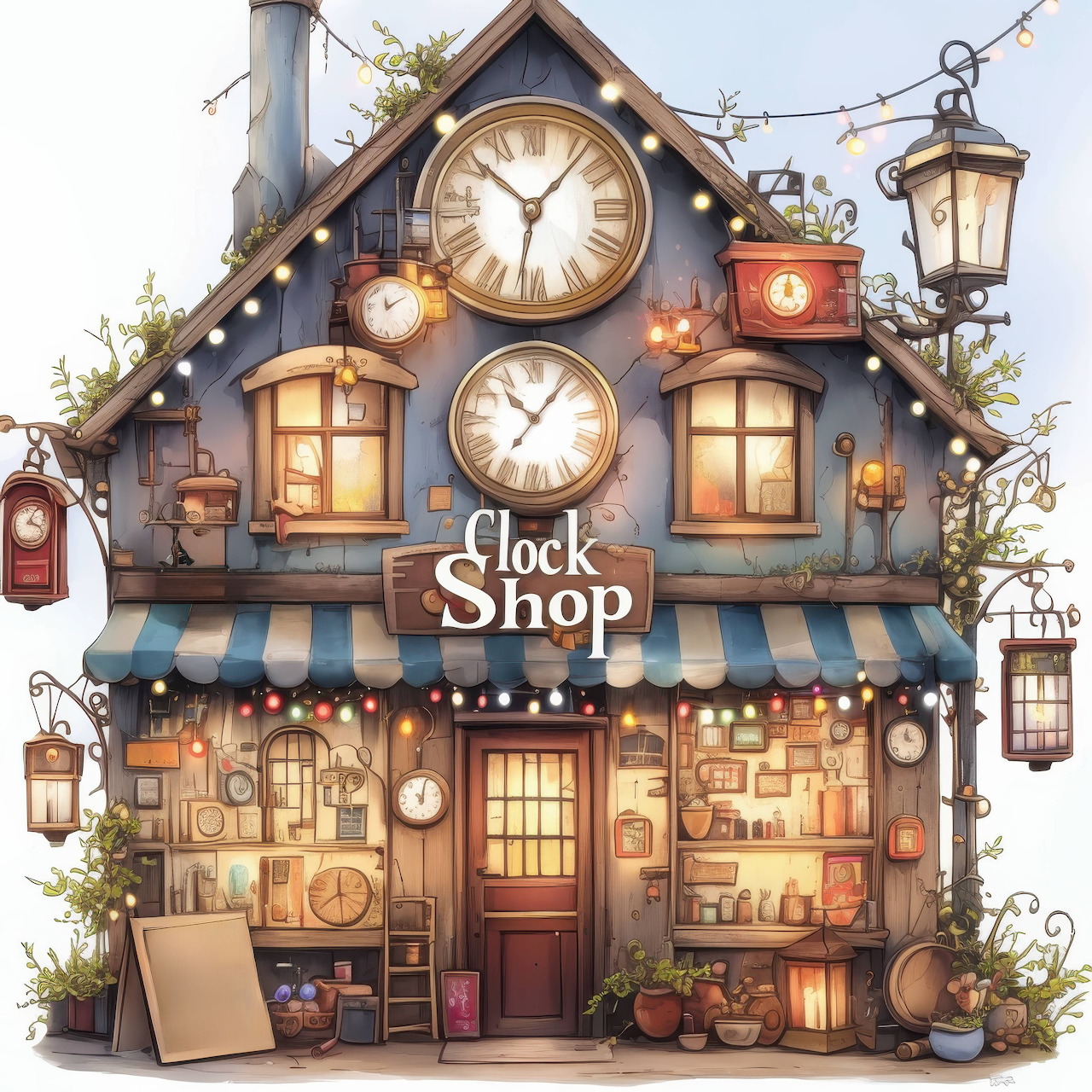 Whimsical Clock Shop
