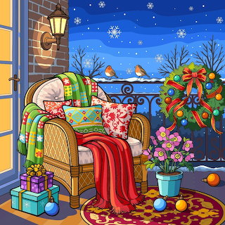 Cozy Winter Balcony