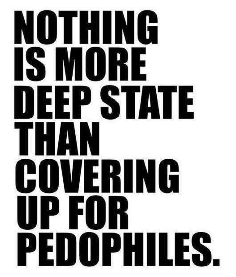 Deep State Pedophiles Text Quote