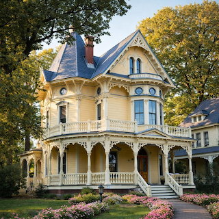 Victorian Mansion with Turret