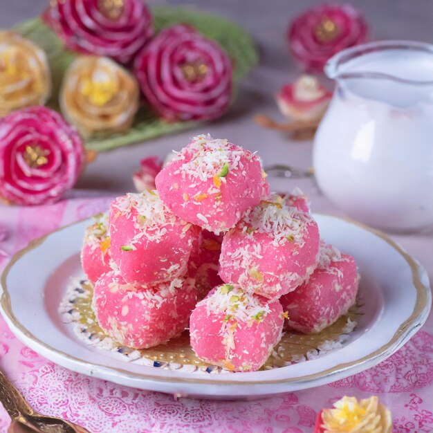 Pink Coconut Balls