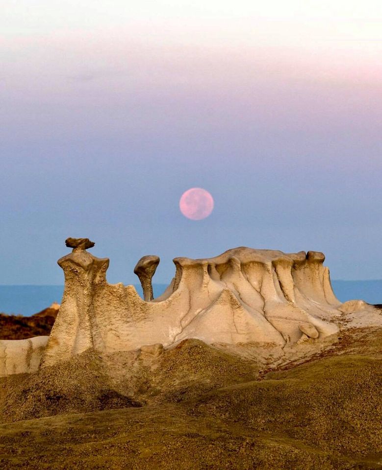 Bisti Badlands Full Moon