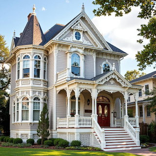 Victorian Mansion with Turret