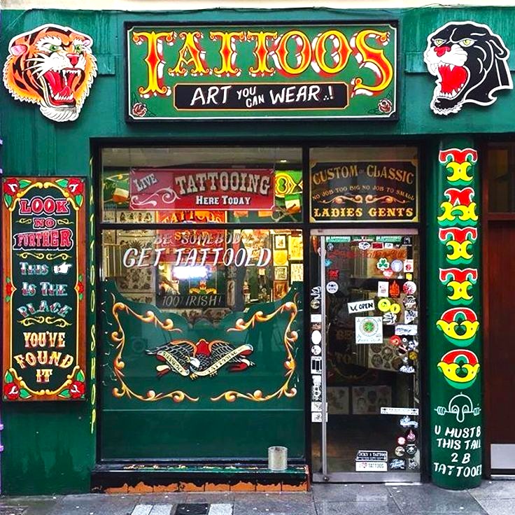 Tattoo Shop Storefront