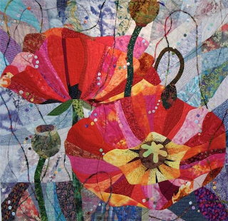 Abstract Red Flowers