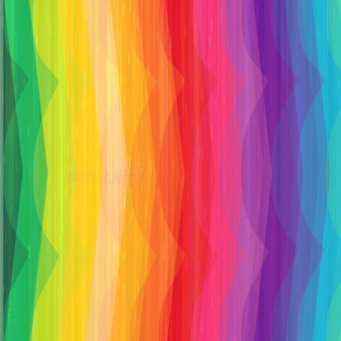Abstract rainbow gradient with vertical wavy stripes flowing from green to purple