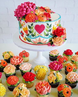 Floral Cake Cupcakes