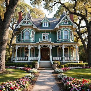 Victorian Mansion with Garden