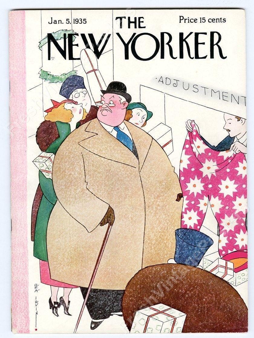 Illustrated New Yorker magazine cover art