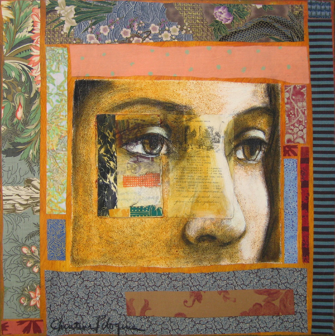 Christine Peloquin Mixed Media Portrait