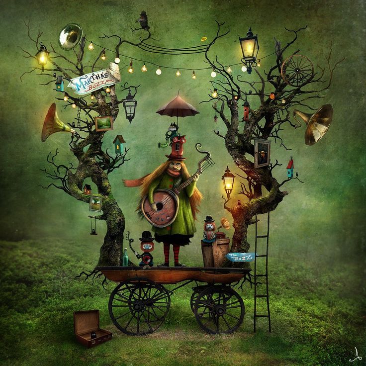 Whimsical Tree Cart