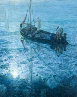 Boat on Blue Water