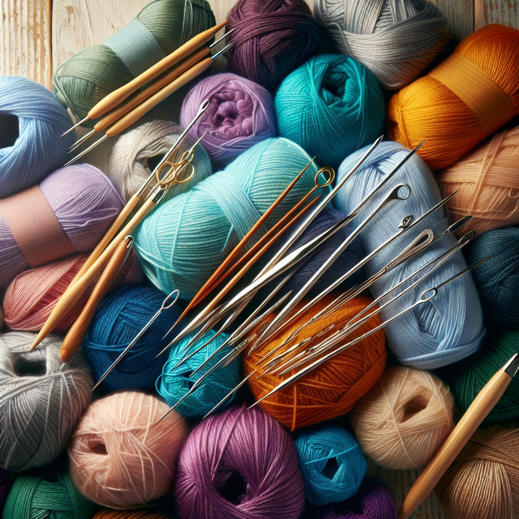 Yarn Balls and Knitting Needles