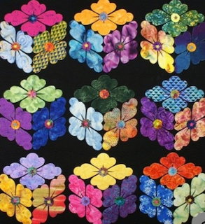Colorful Fabric Flower Pattern