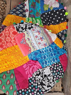 Colorful Fabric Patchwork