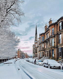 Snowy City Street