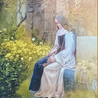 Seated Nun in Garden