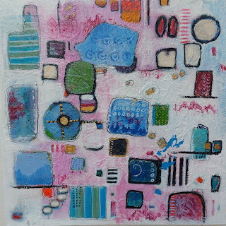 Abstract Mixed Media Art