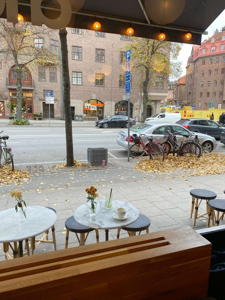 Autumn Café Scene