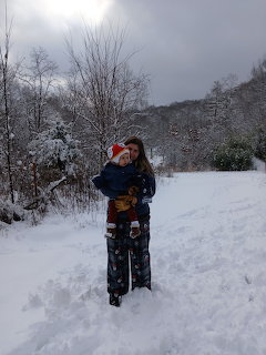 Mother and Child in Snow