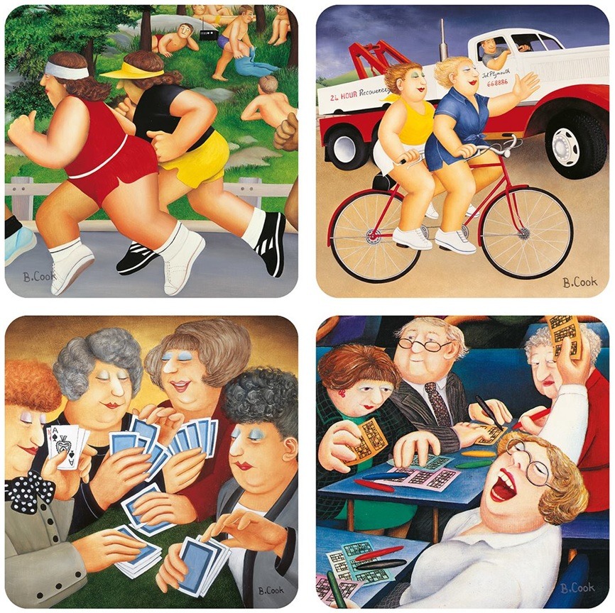 Four Cartoon Scenes