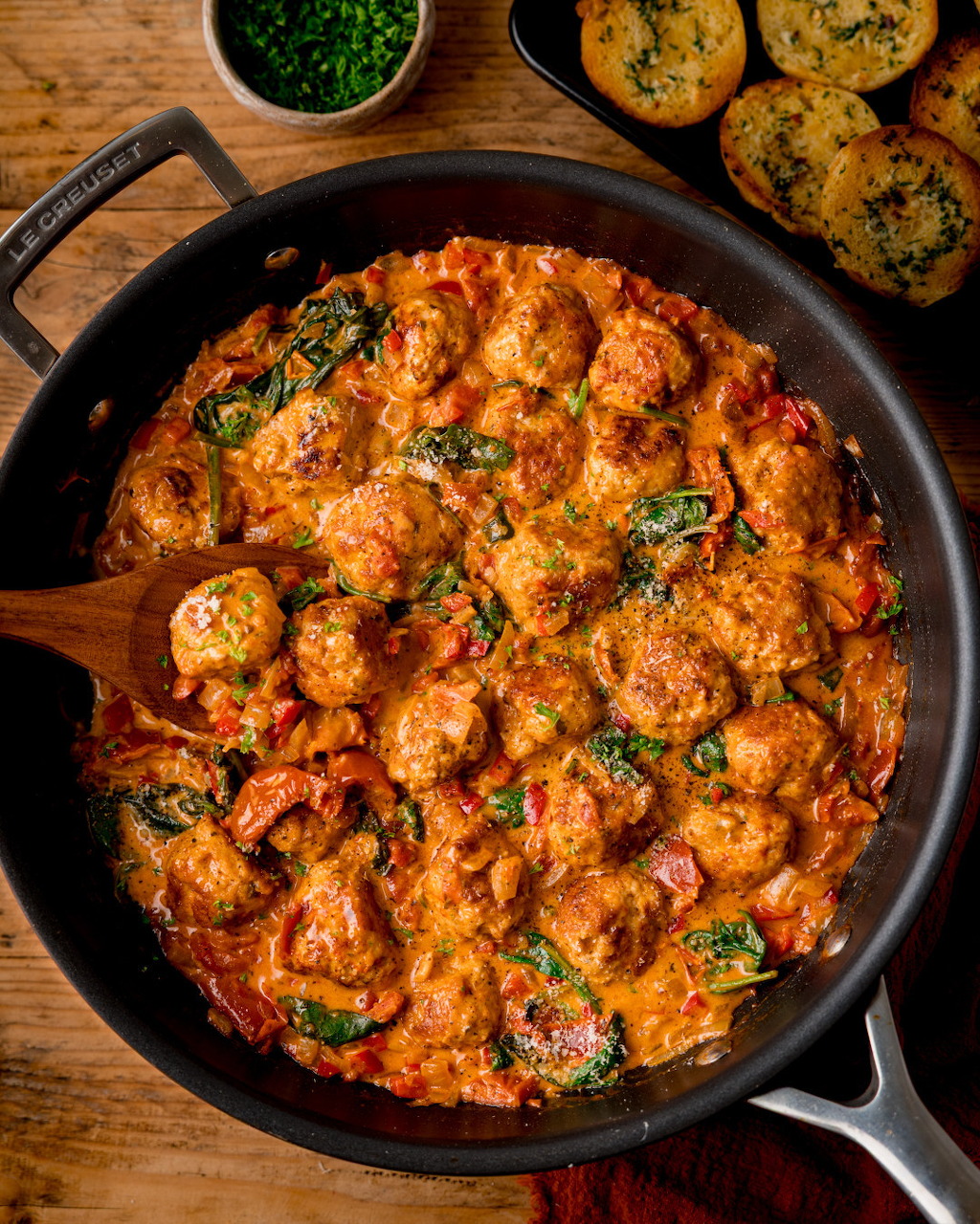 Meatballs in Tomato Cream Sauce