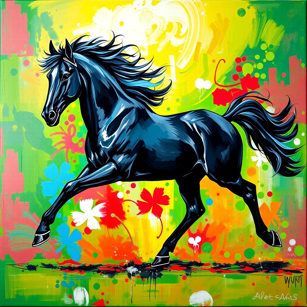 Horse Art Abstract