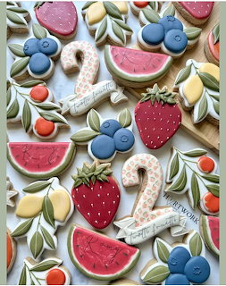 Fruit Decorated Cookies