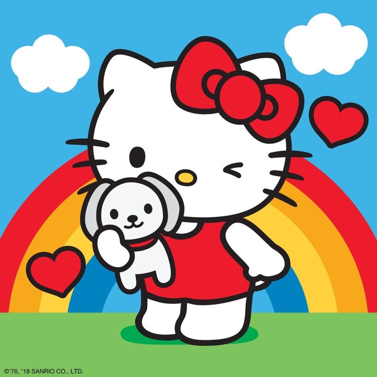 Hello Kitty with Rainbow