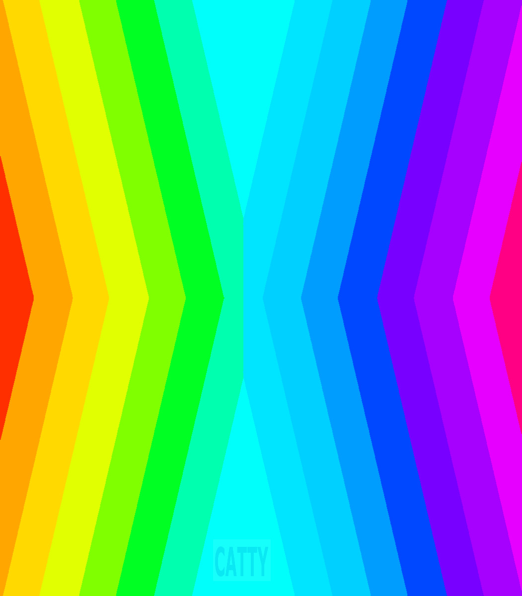 Colorful rainbow gradient with vertical stripes forming symmetrical chevron pattern in spectrum colors