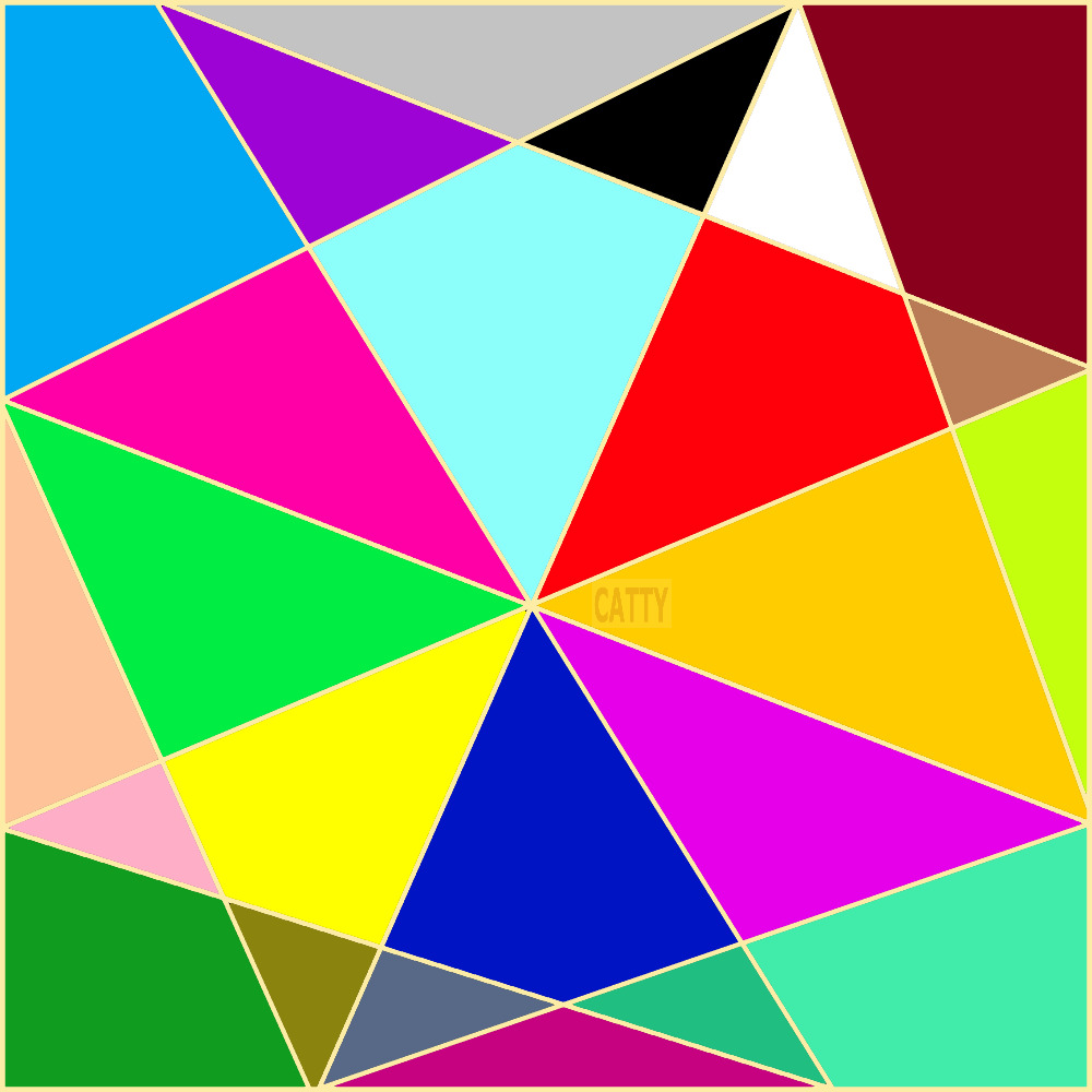 Geometric Colorful Abstract Triangles