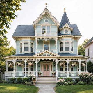 Victorian Mansion with Turret