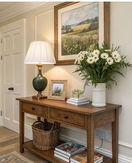 Entryway Console Table Decor