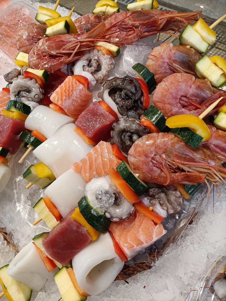 Fresh Seafood Skewers