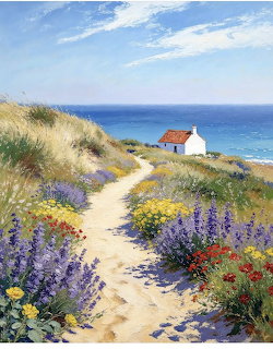 Coastal Cottage Garden Path