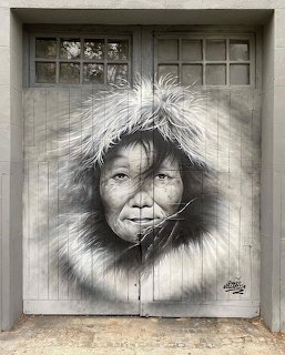 Inuit Woman Street Art Barcelona