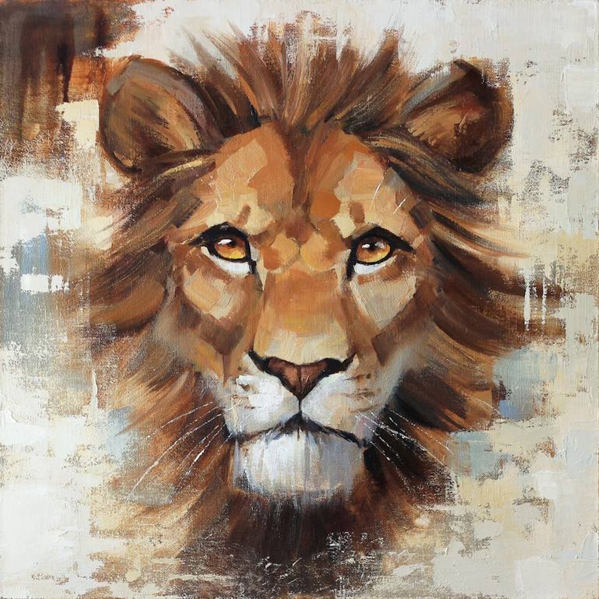 Abstract Lion Portrait