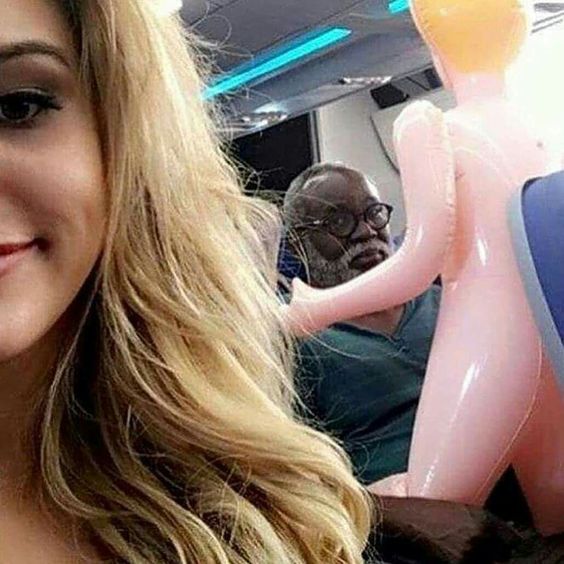 Blonde Woman Selfie